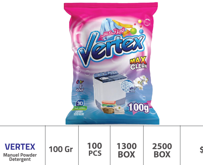 Normal çamaşır makineleri için Vertex 100 g