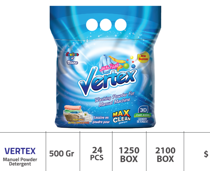 Normal çamaşır makineleri için Vertex 500 g