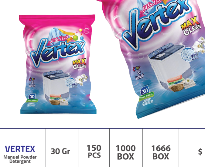 Normal çamaşır makineleri için Vertex 30 g