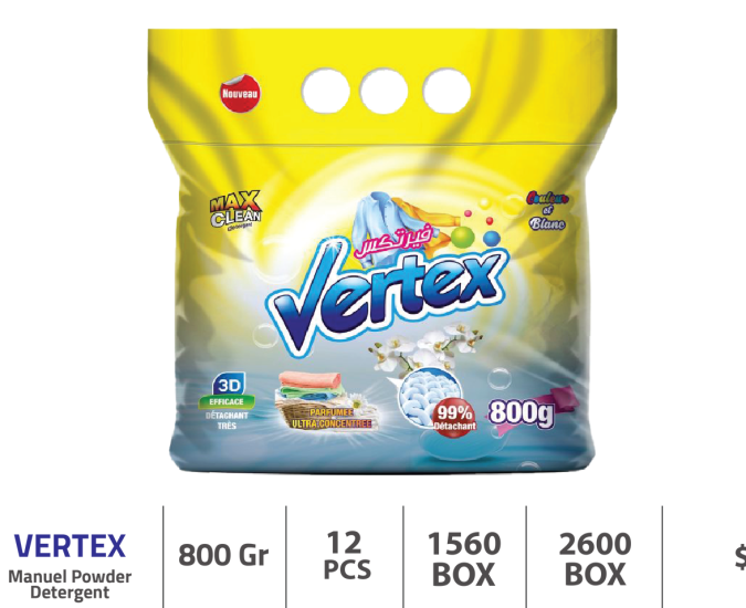 Normal çamaşır makineleri için Vertex 800 g
